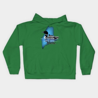 Maine Loon Kids Hoodie